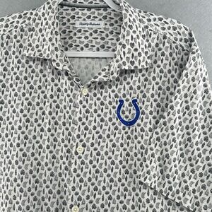 Indianapolis‎ Colts Tommy Bahama Hawaiian Silk Blend Shirt Mens Size X-Large